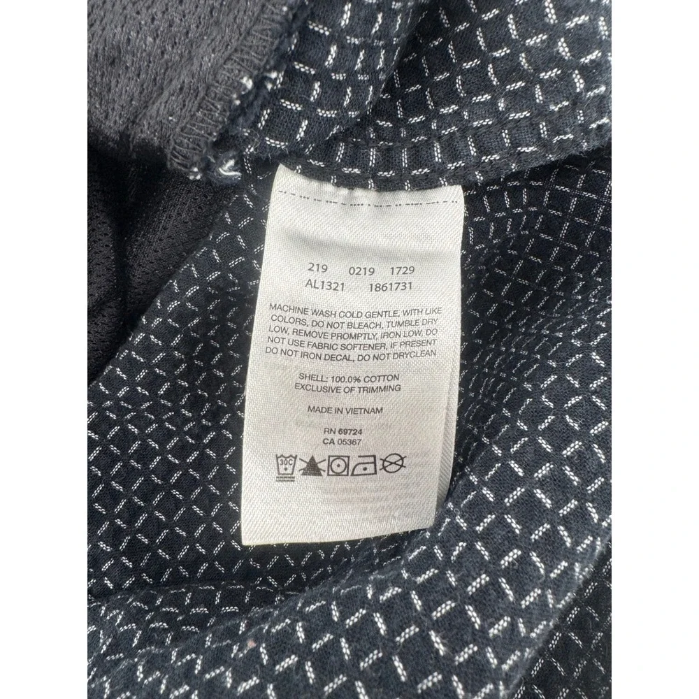 Columbia Sportswear Women's XL Black White Micro Dot Button Up Shirt Lightweight
